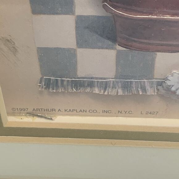 Gloria Eriksen Floral Topiary Art Dimensional Framed 3D Vintage 1997 - Picture 6 of 15